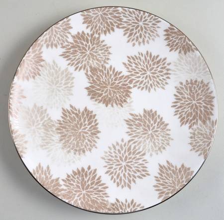 Floral Patina Accent Luncheon Plate