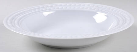 Perlee White Large Rim Soup Bowl