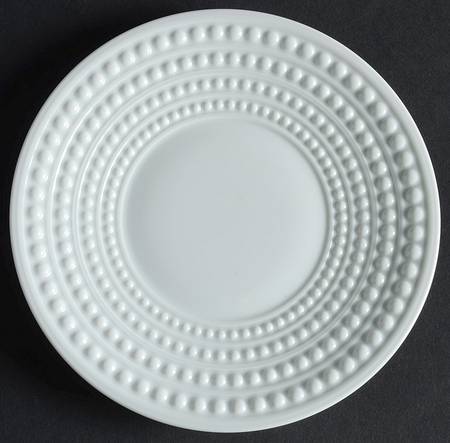 Perlee White Bread & Butter Plate