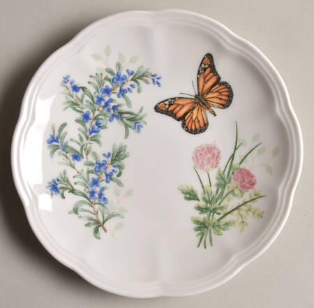 Butterfly Meadow Herbs 6" Party Plate