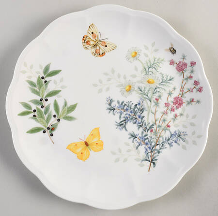 Butterfly Meadow Herbs Dinner Plate