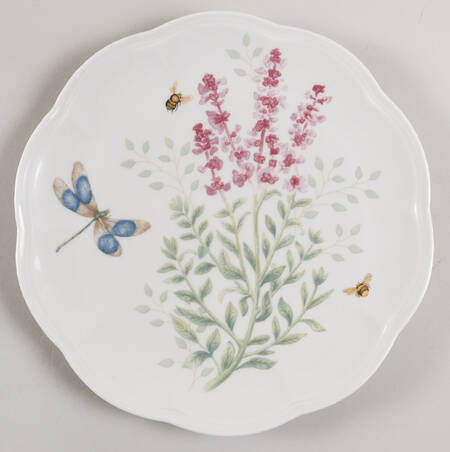 Butterfly Meadow Herbs Accent Luncheon Plate