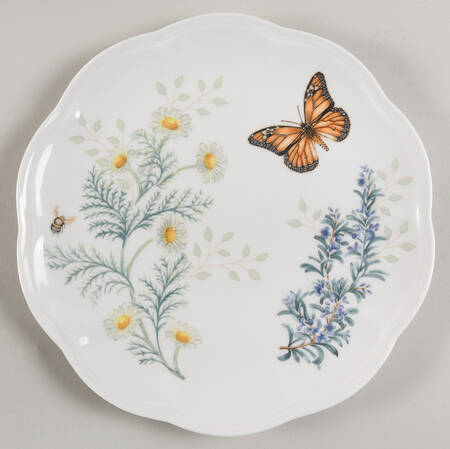 Butterfly Meadow Herbs Accent Luncheon Plate