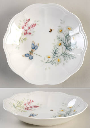 Butterfly Meadow Herbs 8" Individual Pasta Bowl