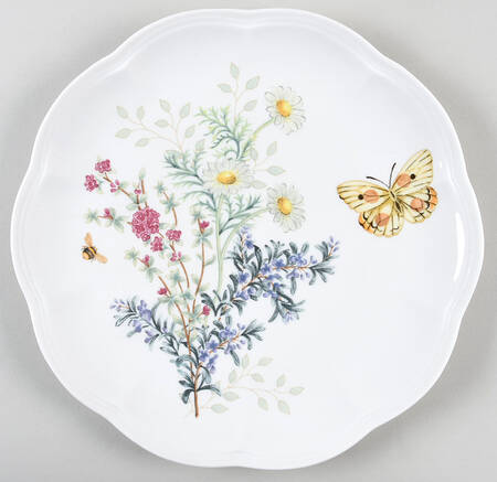 Butterfly Meadow Herbs Accent Luncheon Plate