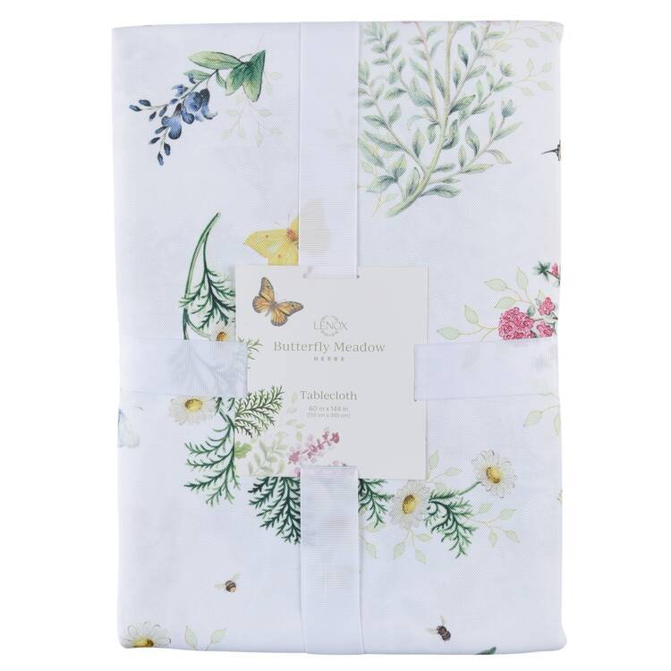 Butterfly Meadow Herbs 60" X 144" Rectangular Tablecloth