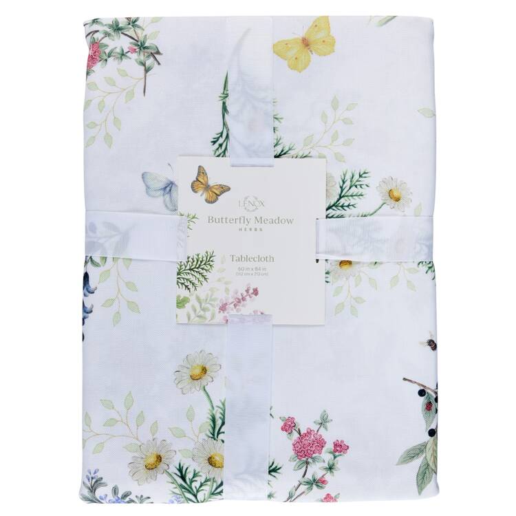 Butterfly Meadow Herbs 60" x 84" Rectangular Tablecloth