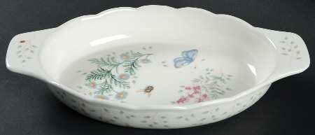 Butterfly Meadow Herbs 12'' Oval Baker