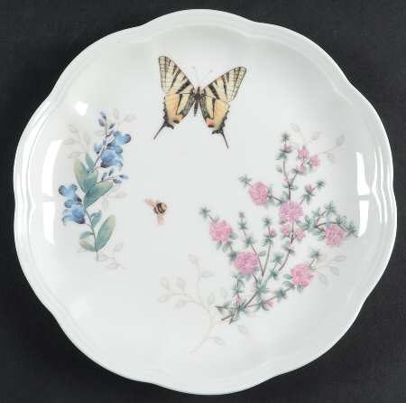Butterfly Meadow Herbs Dessert/Pie Plate