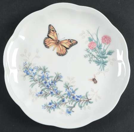 Butterfly Meadow Herbs Dessert/Pie Plate