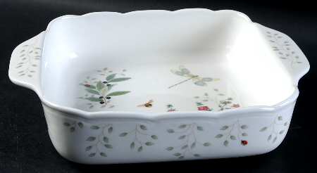 Butterfly Meadow Herbs 10" Square Baker