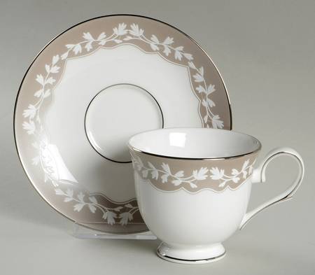 Nature's Vows Footed Cup & Saucer Set