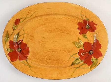 Fleur de Paradis 18" Oval Serving Platter