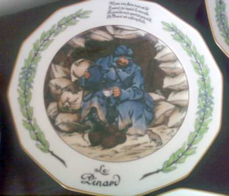 La Grande Guerre Dessins de Job Dinner Plate