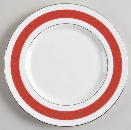Normandy Crimson Canape Plate