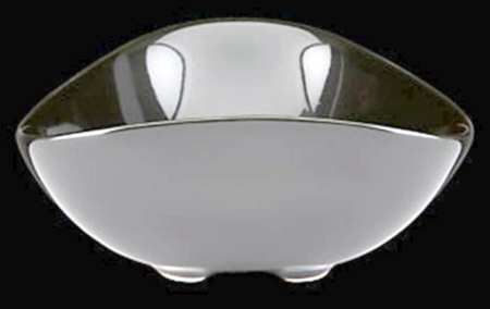Seven Easy Pieces Black 5" Triangular Serving Bowl