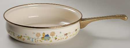 Country Design Collection 10" Metal Skillet No Lid