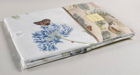 Butterfly Meadow Blue 70" Round Tablecloth