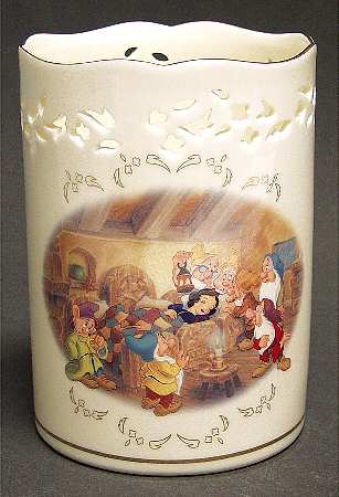 Snow White Large Pierced Votive