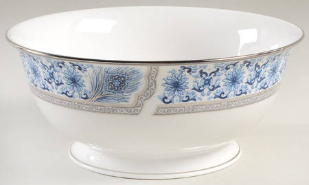 Sapphire Plume 8" Round Serving Bowl