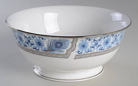 Sapphire Plume 8" Round Serving Bowl