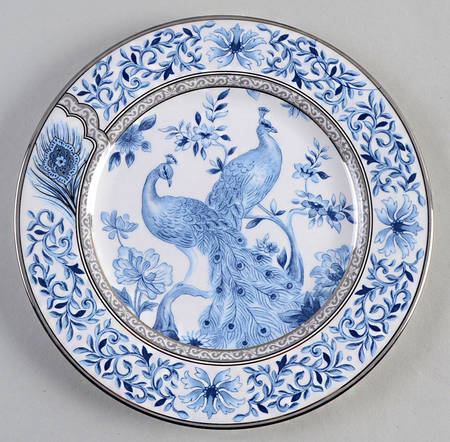 Sapphire Plume Salad Plate