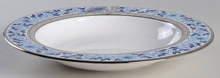 Sapphire Plume 9" Soup/Pasta Bowl