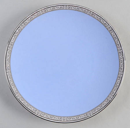 Sapphire Plume Accent Luncheon Plate