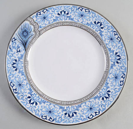 Sapphire Plume Dinner Plate