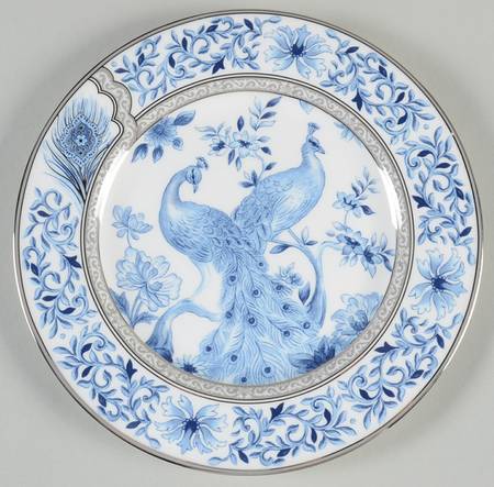 Sapphire Plume Salad Plate