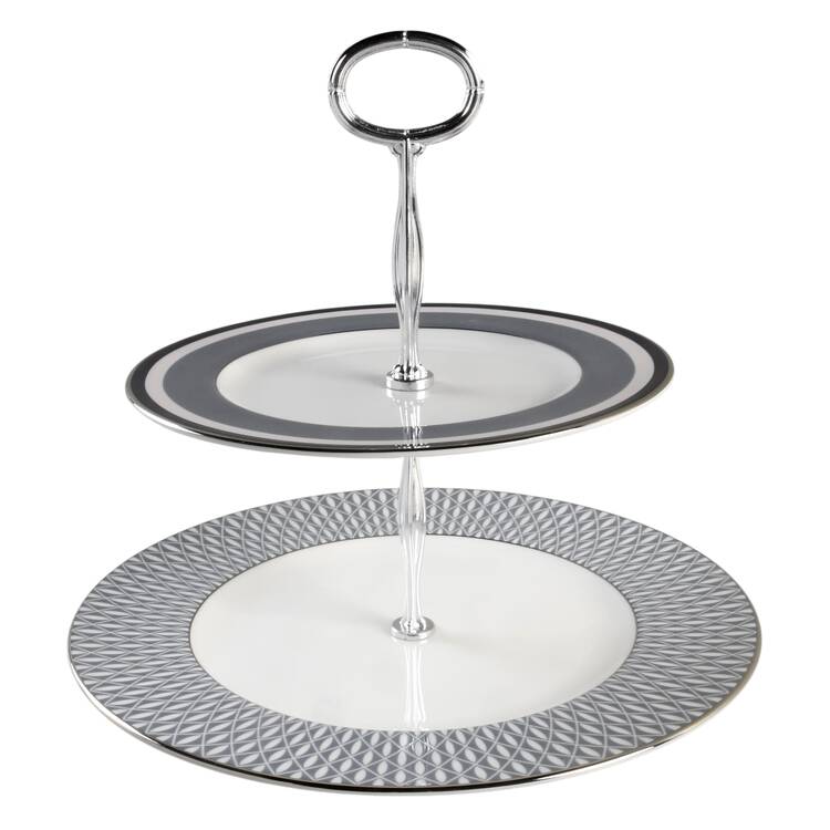Mercer Drive 6 5/8"-10"  2 Tiered Serving Tray (Dp, Sp) HC