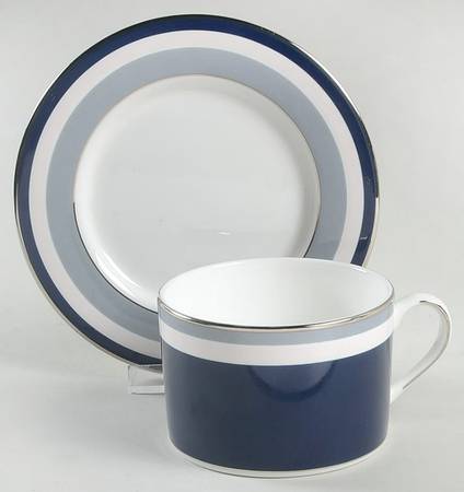 Mercer Drive Flat Cup & Saucer Set