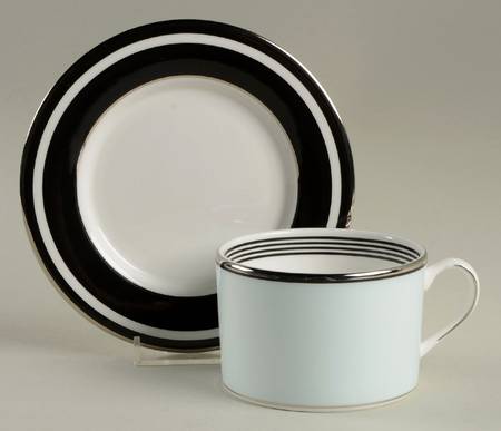 Parker Place Flat Cup & Saucer Set