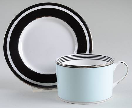 Parker Place Flat Cup & Saucer Set
