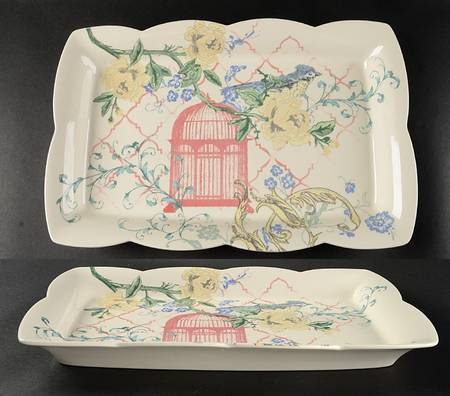 Collage 16" Rectangular Serving Platter
