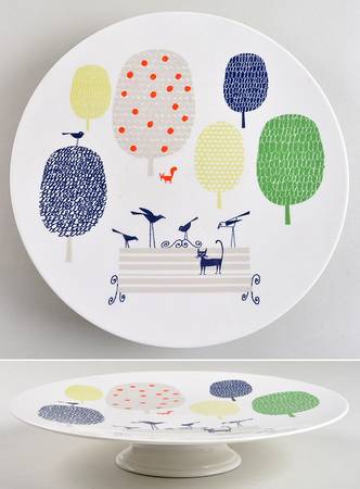 Hopscotch Drive About Town Cake Plate
