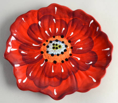 Cottage Rose Figural Salad Plate