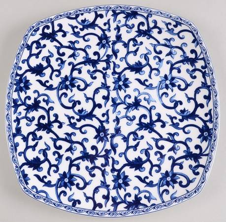Mandarin Square Blue 11" Square Serving Platter