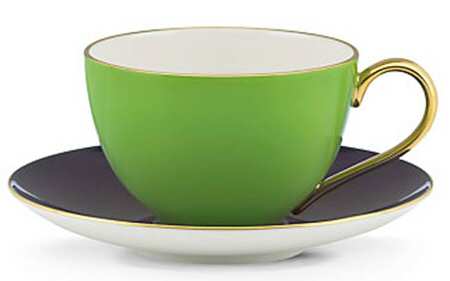 Greenwich Grove Flat Cup & Saucer Set