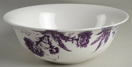 Toile Tale Amethyst 9" Round Serving Bowl