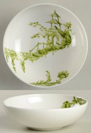 Toile Tale Chartreuse Fruit/Dessert (Sauce) Bowl
