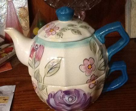 LIQ13 Individual Teapot & Lid with Cup