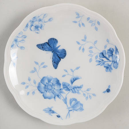 Butterfly Meadow Toile Blue(Turquoise) Party Plate