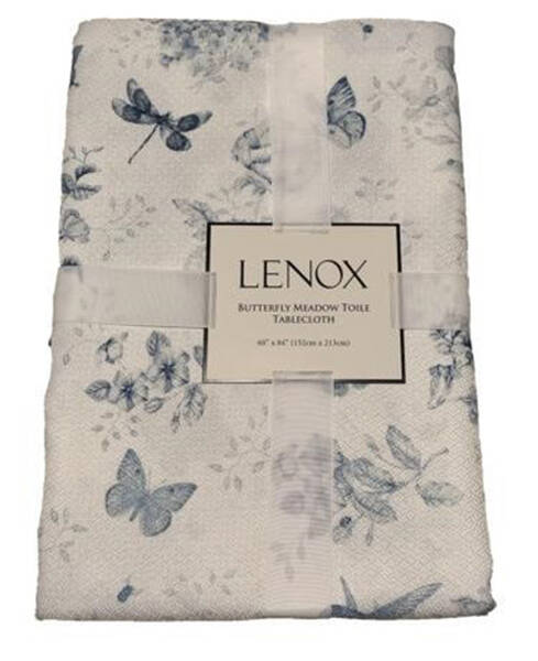Butterfly Meadow Toile Blue(Turquoise) 70" Round Tablecloth