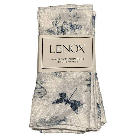 Butterfly Meadow Toile Blue(Turquoise) Cloth Napkin