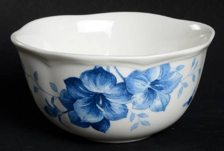 Butterfly Meadow Toile Blue(Turquoise) Dessert Bowl