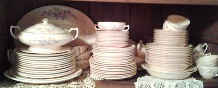 LIA147 Flat Cream Soup Bowl & Saucer Set