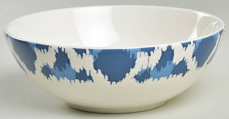 Deep Sea Ikat Soup/Cereal Bowl