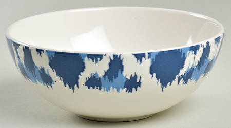 Deep Sea Ikat Fruit/Dessert (Sauce) Bowl