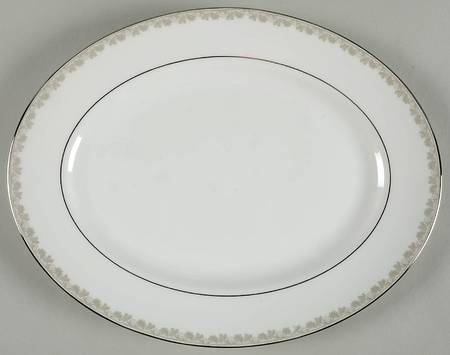Lyrical Garden 13" Oval Serving Platter